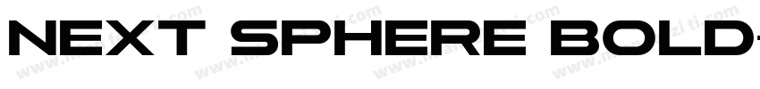 Next Sphere Bold字体转换